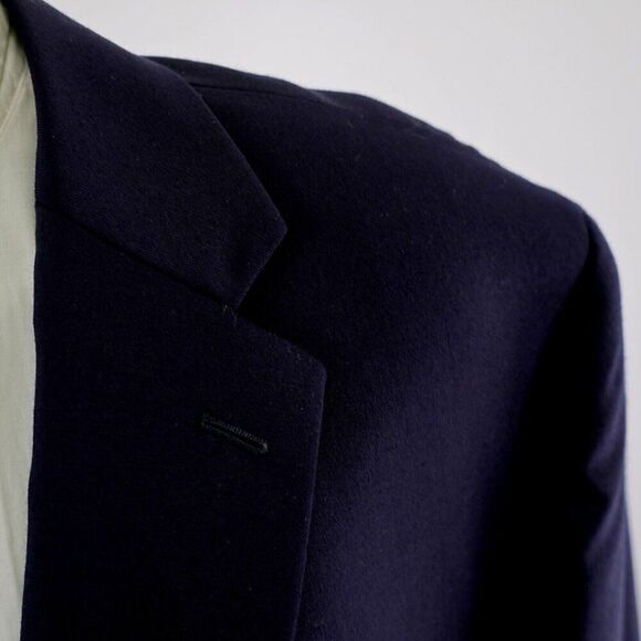 Joseph & Feiss Gold Blue Wool 48L Or Slim 50L 2‎ Button Suit Jacket / Blazer - Picture 3 of 13